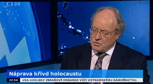 Redress for injustices of the Holocaust - Sir Andrew Burns on Czech TV Andrew Burns